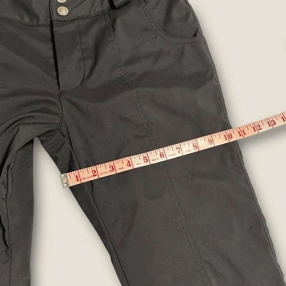 Marker Black Insulated Snow Ski Board Pants Size Small with belt.